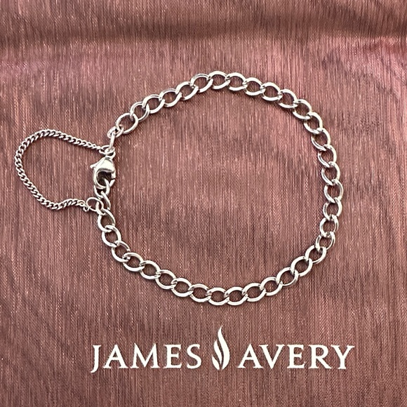James Avery Jewelry - James Avery Forged Link Sterling Silver Charm Bracelet